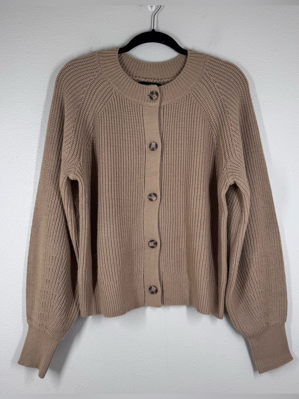 Banana Republic Cardigan Sweater Camel Tan Button Front Women’s Size XL